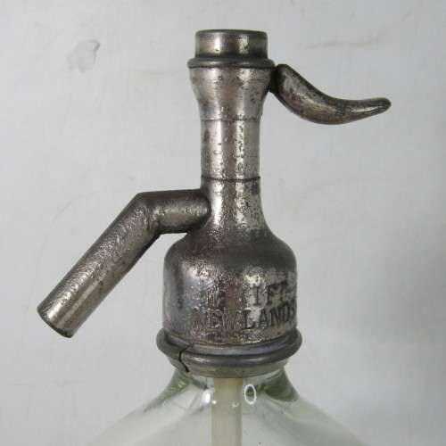 Antique Paradise Steam Mineral water Factory Newlands W. Kift glass soda dispenser