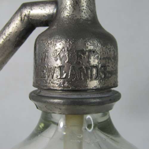 Antique Paradise Steam Mineral water Factory Newlands W. Kift glass soda dispenser