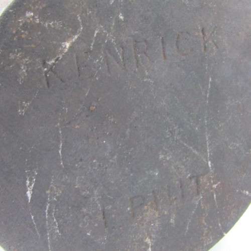 Antique Kenrich cast iron 1 pint glue pot with copper inner