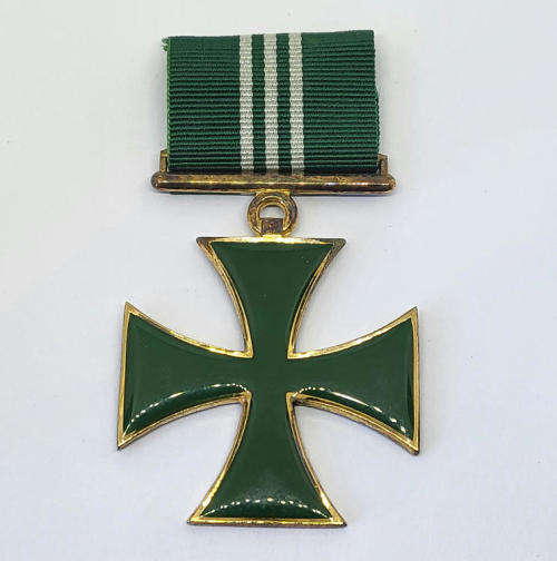 SA Prison service cross for Merit in silver issued to 1570 D Manual