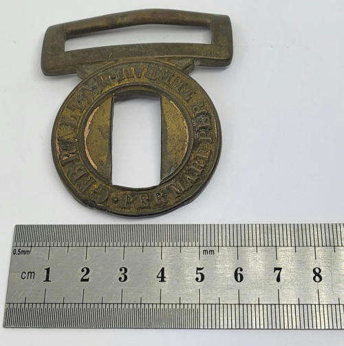 Victorian Royal Marines Gibraltar partial belt buckle