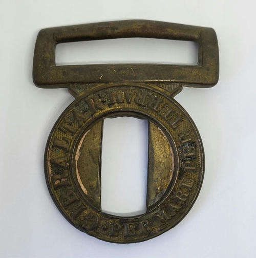 Victorian Royal Marines Gibraltar partial belt buckle