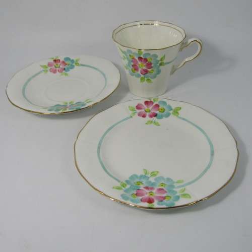 Vintage Adderley porcelain trio