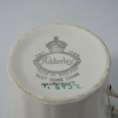 Vintage Adderley porcelain trio