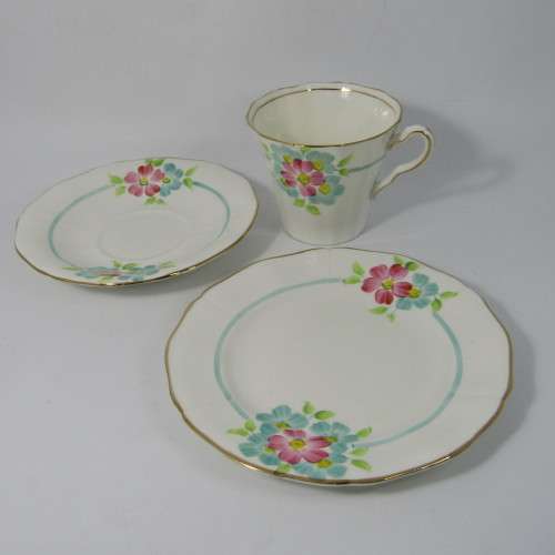 Vintage Adderley porcelain trio