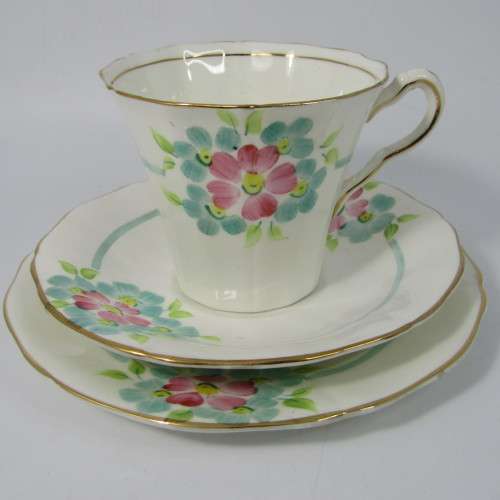 Vintage Adderley porcelain trio