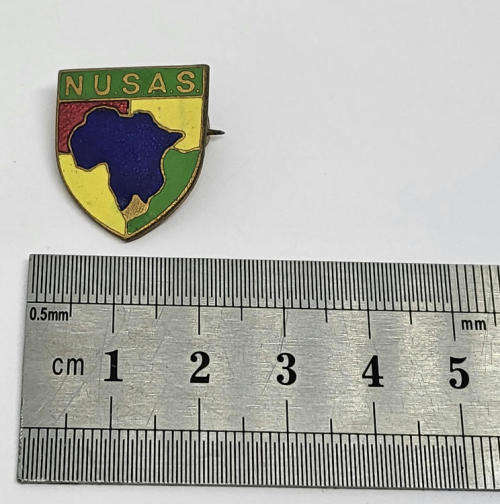 National Union of South African students - Vintage enameled pin brooch