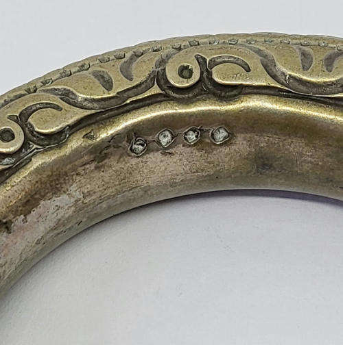 Vintage Indian silver bangle - Weighs 143 grams - Test as 50% silver