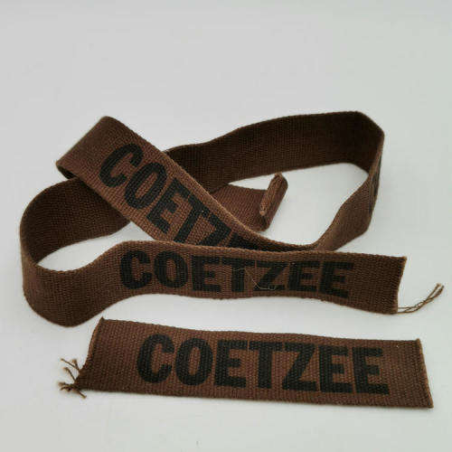 Lot of SA Army Coetzee name tags