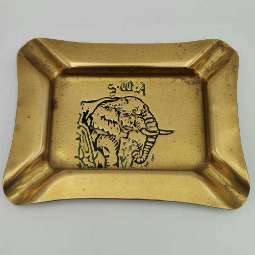 Vintage South West Africa copper and brass ashtrays - sold in Etosha