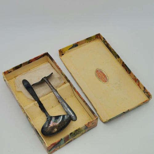 Vintage Baby silverplated feeding set