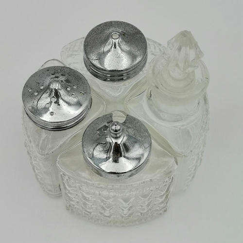 Vintage Salt, Pepper, Mustard and Vinegar set