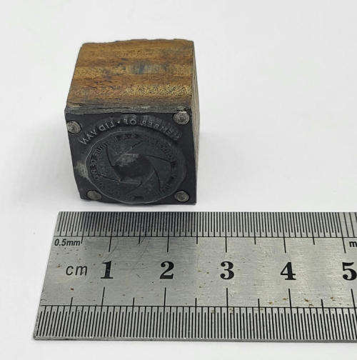 Member of SA Institute of photographers metal stamp pouch