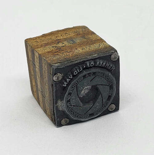 Member of SA Institute of photographers metal stamp pouch