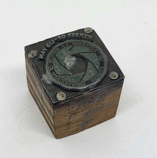 Member of SA Institute of photographers metal stamp pouch