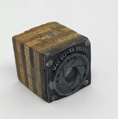 Member of SA Institute of photographers metal stamp pouch