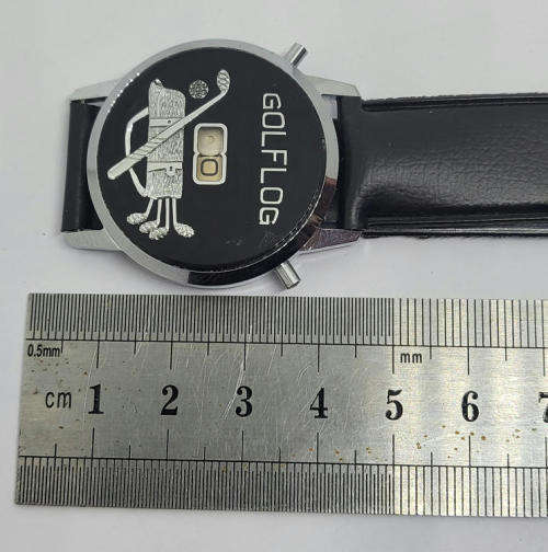 Gold Log wristwatch stroke counter