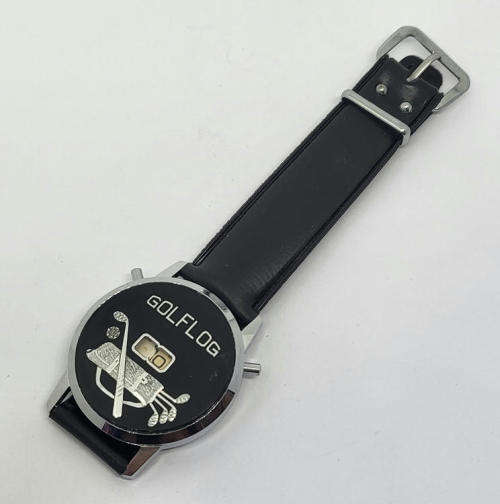 Gold Log wristwatch stroke counter