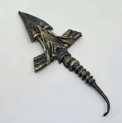 Handmade sterling silver stingray brooch - Weighs 51,0g