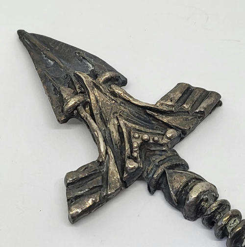 Handmade sterling silver stingray brooch - Weighs 51,0g