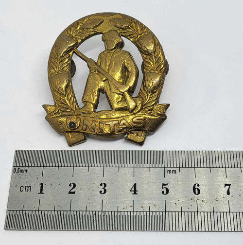 SADF brass Unitas commandos cap badge
