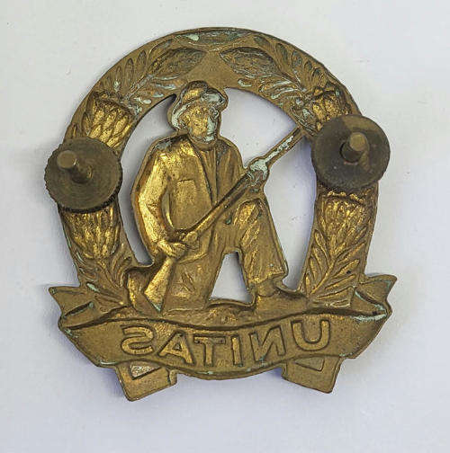 SADF brass Unitas commandos cap badge