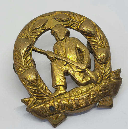 SADF brass Unitas commandos cap badge