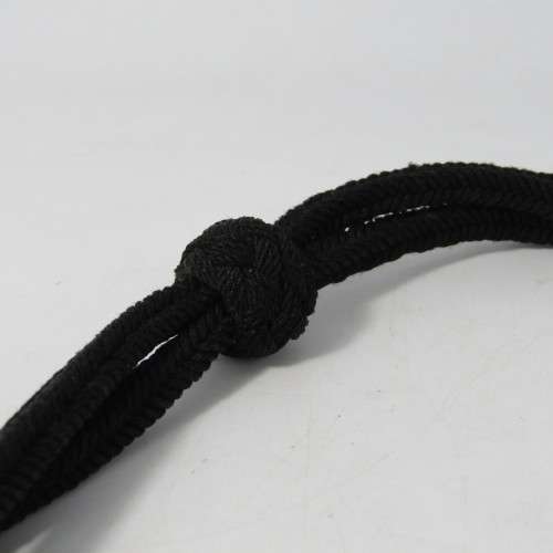 Black Rhodesian Army lanyard - 57cm