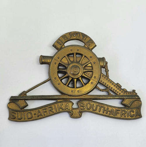 South African field artillery cap badge - No lugs