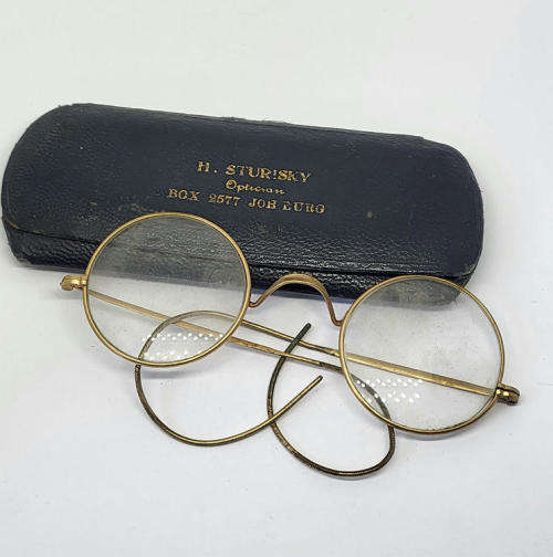 Pair of Antique gold-plated spectacles