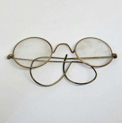 Pair of Antique gold-plated spectacles