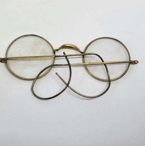 Pair of Antique gold-plated spectacles
