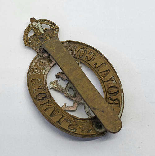 Royal Corps of signals cap badge with slide