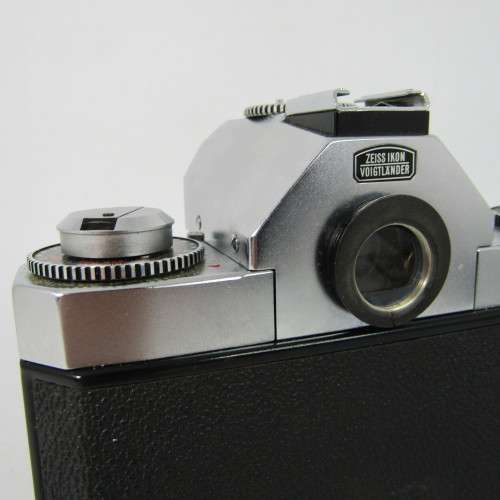 Vintage Zeizz Ikon Icarex 35 CS 35mm camera with Tessar 2,8/50mm clean lens - shutter working