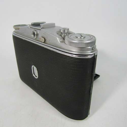 Vintage ASGFA Isolette II folding camera with Vario shutter and AGFA Agnar 1:4.5/85 lens in pouch