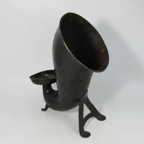 Antique Candlestick telephone receiver sound amplifier horn - very rare stick
