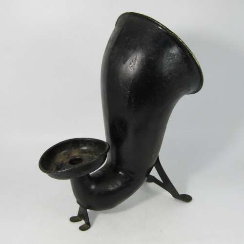 Antique Candlestick telephone receiver sound amplifier horn - very rare stick