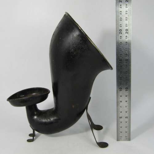 Antique Candlestick telephone receiver sound amplifier horn - very rare stick