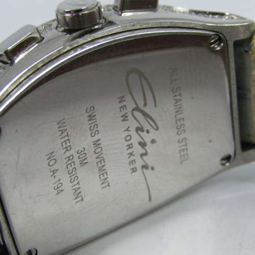 Elini New Yorker ladies quartz chronograph with box and extra strap - working