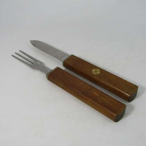 Vintage Royal Automobile club fork and knife cutlery pair