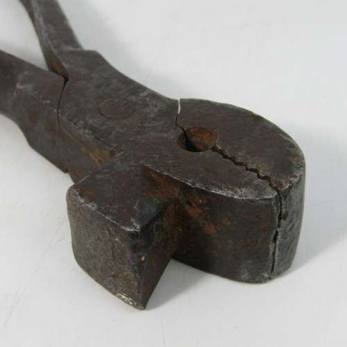 Antique Military leather working saddler pliers with military markings - SC Tomkins