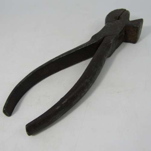 Antique Military leather working saddler pliers with military markings - SC Tomkins