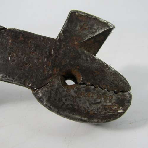 Antique Military leather working saddler pliers with military markings - SC Tomkins