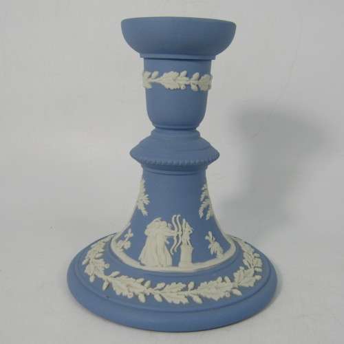 Vintage Wedgwood Jasperware candlestick