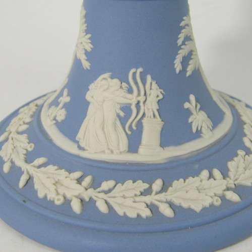 Vintage Wedgwood Jasperware candlestick