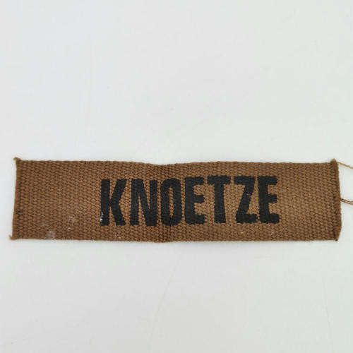 Lot of Various military name tags for KNOETZE