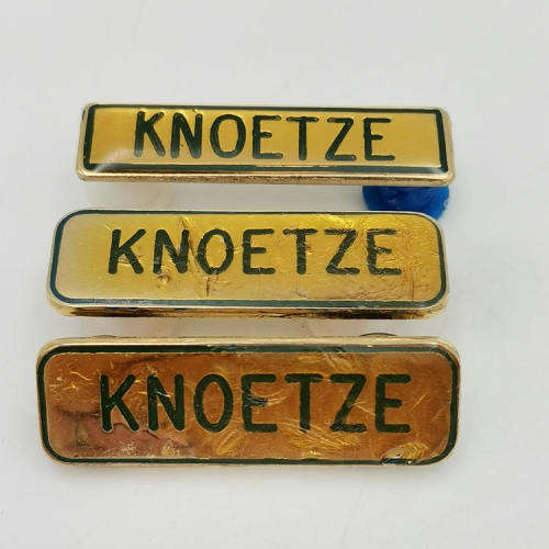 Lot of Various military name tags for KNOETZE