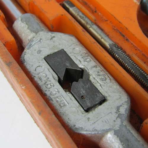 Vintage tap and die set - some pieces missing