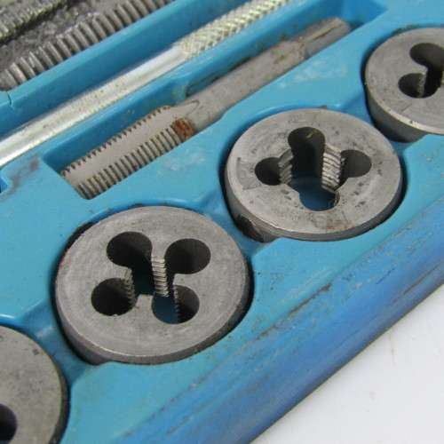 Vintage Raco 21 pieces tap and die set - some pieces missing