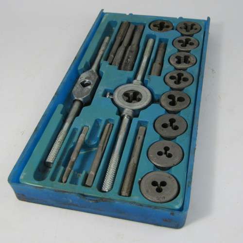 Vintage Raco 21 pieces tap and die set - some pieces missing